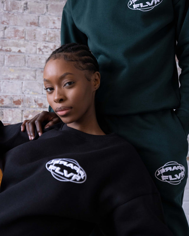 FLVR Capsule: Black Sweatshirt & Joggers