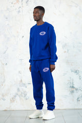 FLVR Capsule Royal Blue Joggers for Men - Side View